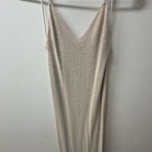 Elegant Cream Midi Dress